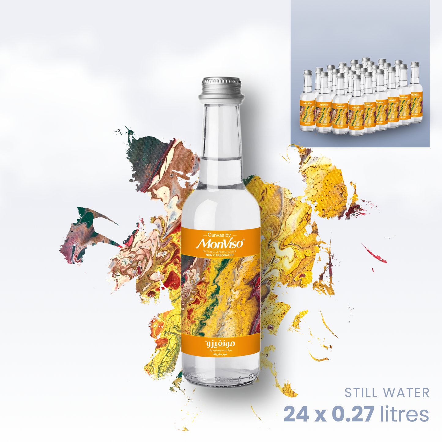 0.27 L x 24 Canvas by MonViso Still Natural Mineral Water