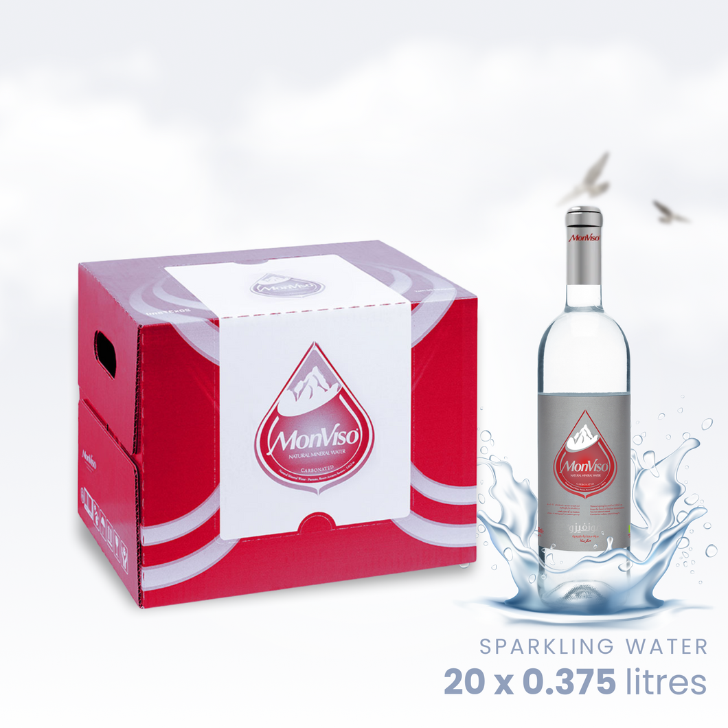 0.375 L X 20 Glass Bottles - Sparkling Natural Mineral Water