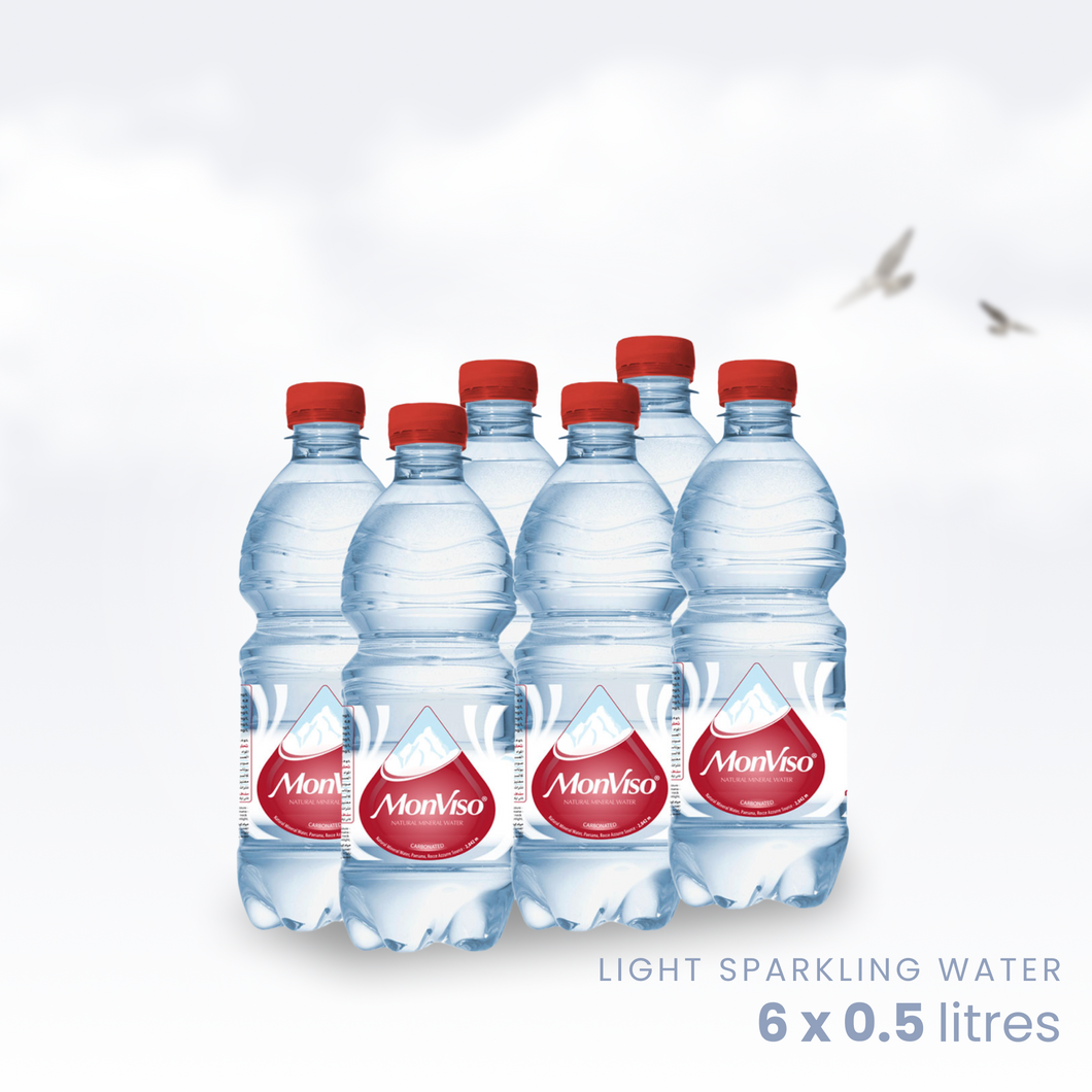 0.5 L x 6 Plastic Bottles - Sparkling Natural Mineral Water