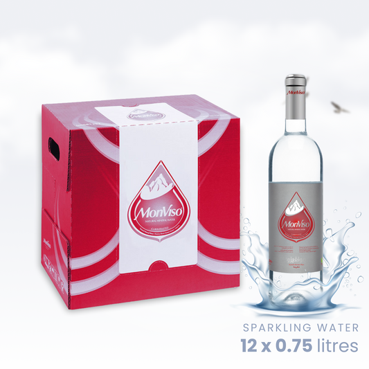 0.75 L x 12 Glass Bottles - Sparkling Natural Mineral Water