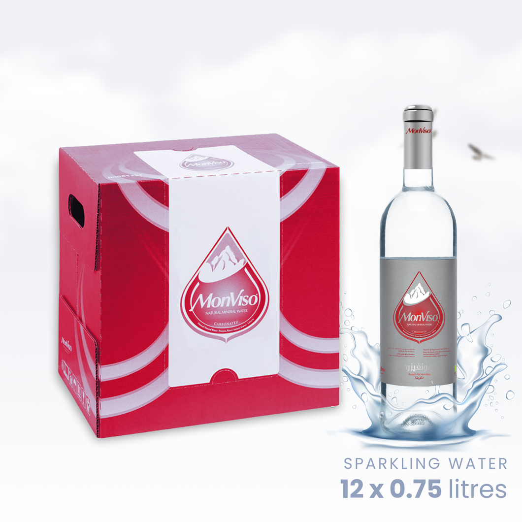 0.75 L X 12 Glass Bottles - Sparkling Natural Mineral Water