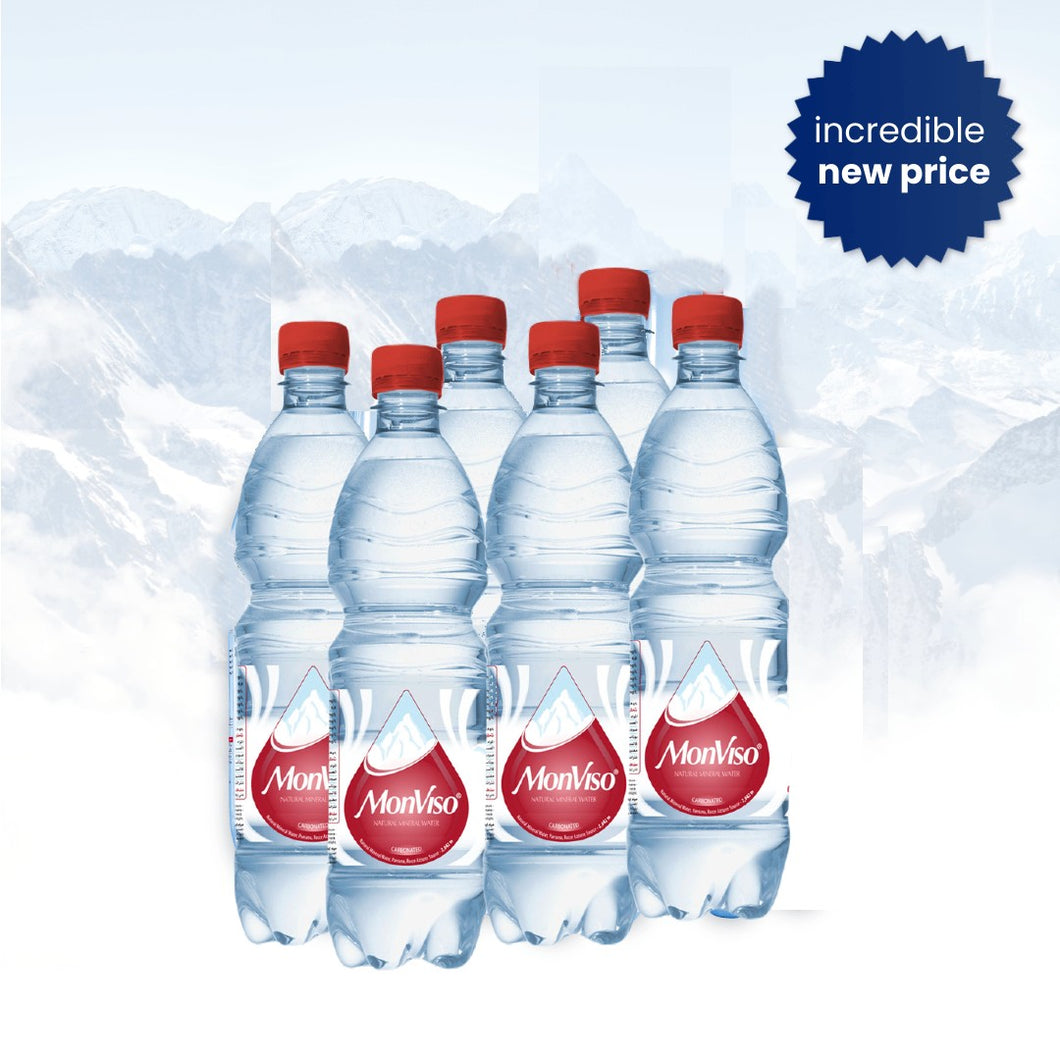 1.0 L X 6 Plastic Bottles - Sparkling Natural Mineral Water