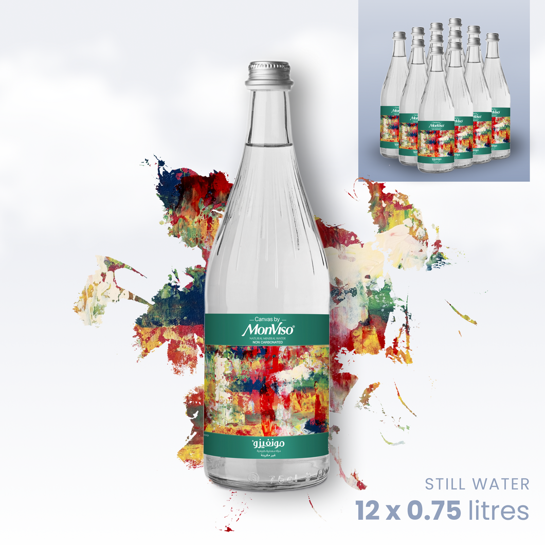 0.75 L x 12 Canvas by MonViso Still Natural Mineral Water