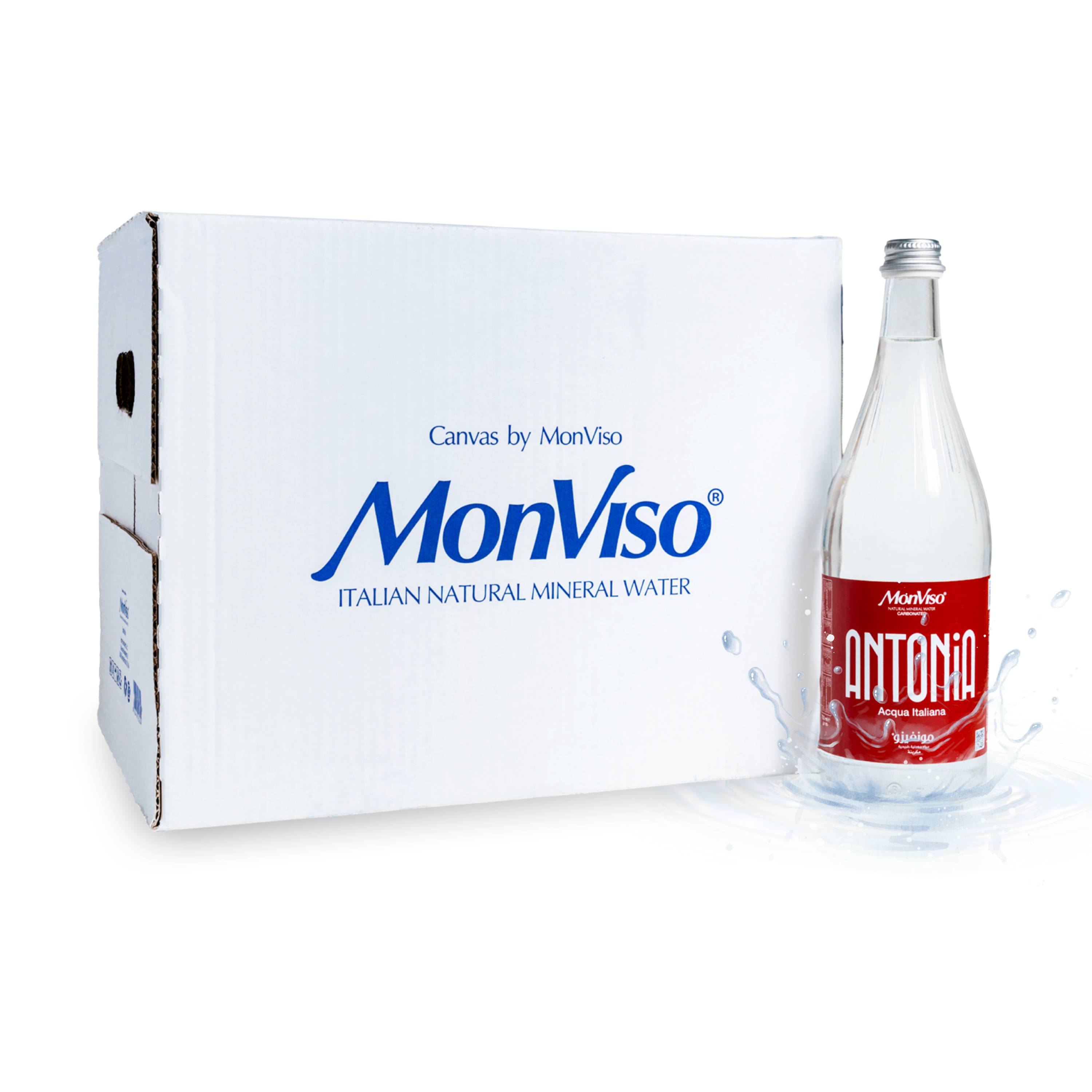 0.75 L x 12 Antonia by MonViso Sparkling Mineral Water
